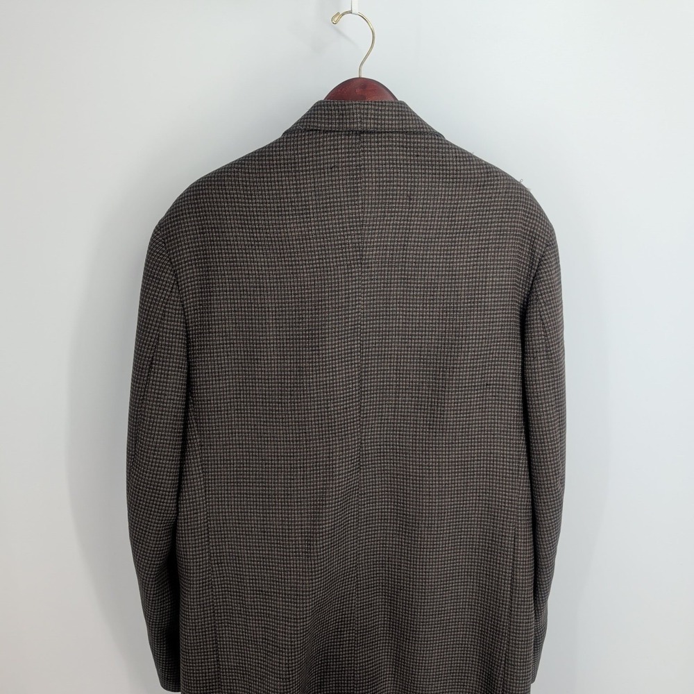 Baracuta Three Button Front Notch Collar Houndstooth Suit Coat Brown Size 50 L‎ - Picture 7 of 7